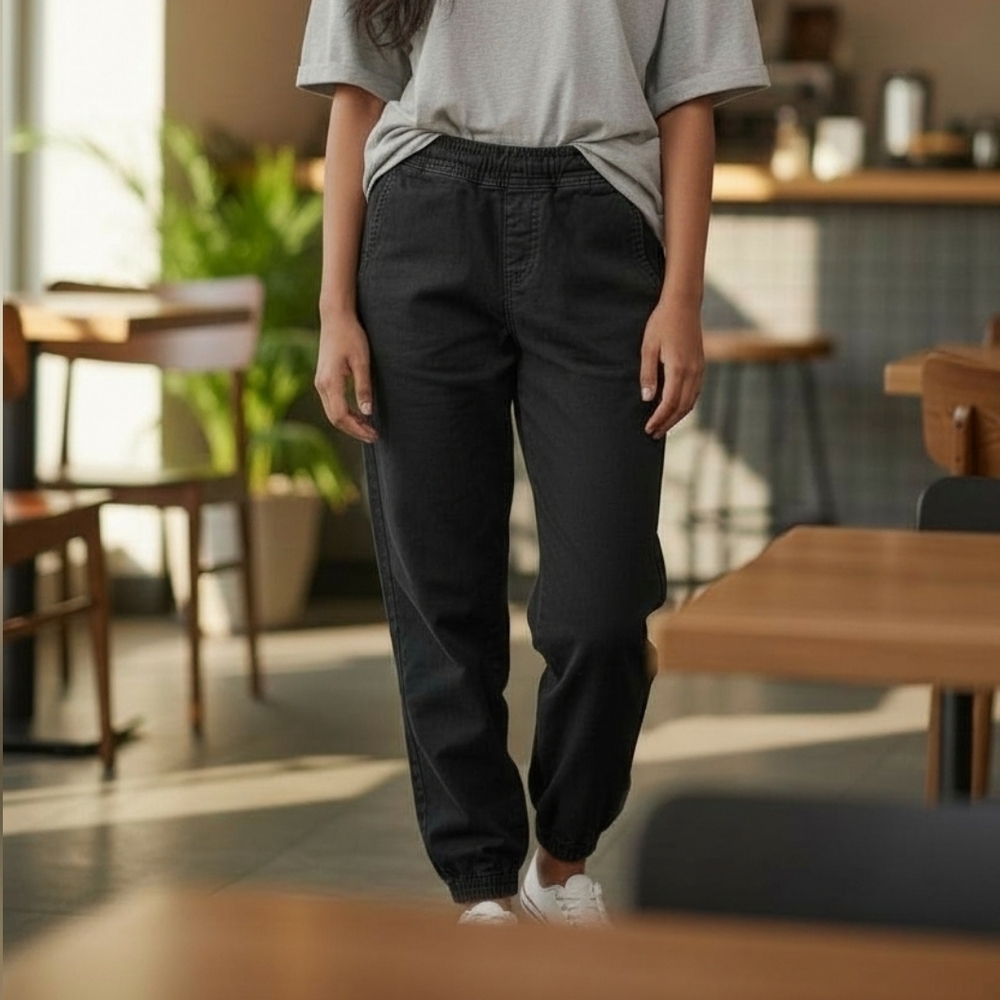 Casual Black Jogger Pants